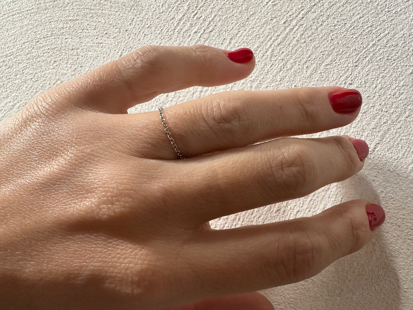 PERSEMPRE I Anello in argento 925 maglia rolò
