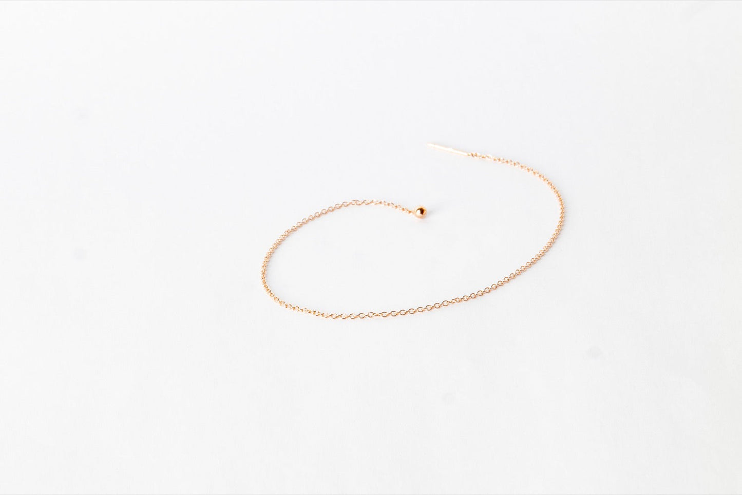 PERSEMPRE | Cavigliera in oro rosa 18 kt maglia rolò