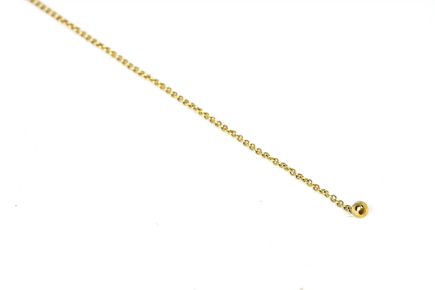 PERSEMPRE | Cavigliera in oro giallo 18 kt maglia rolò